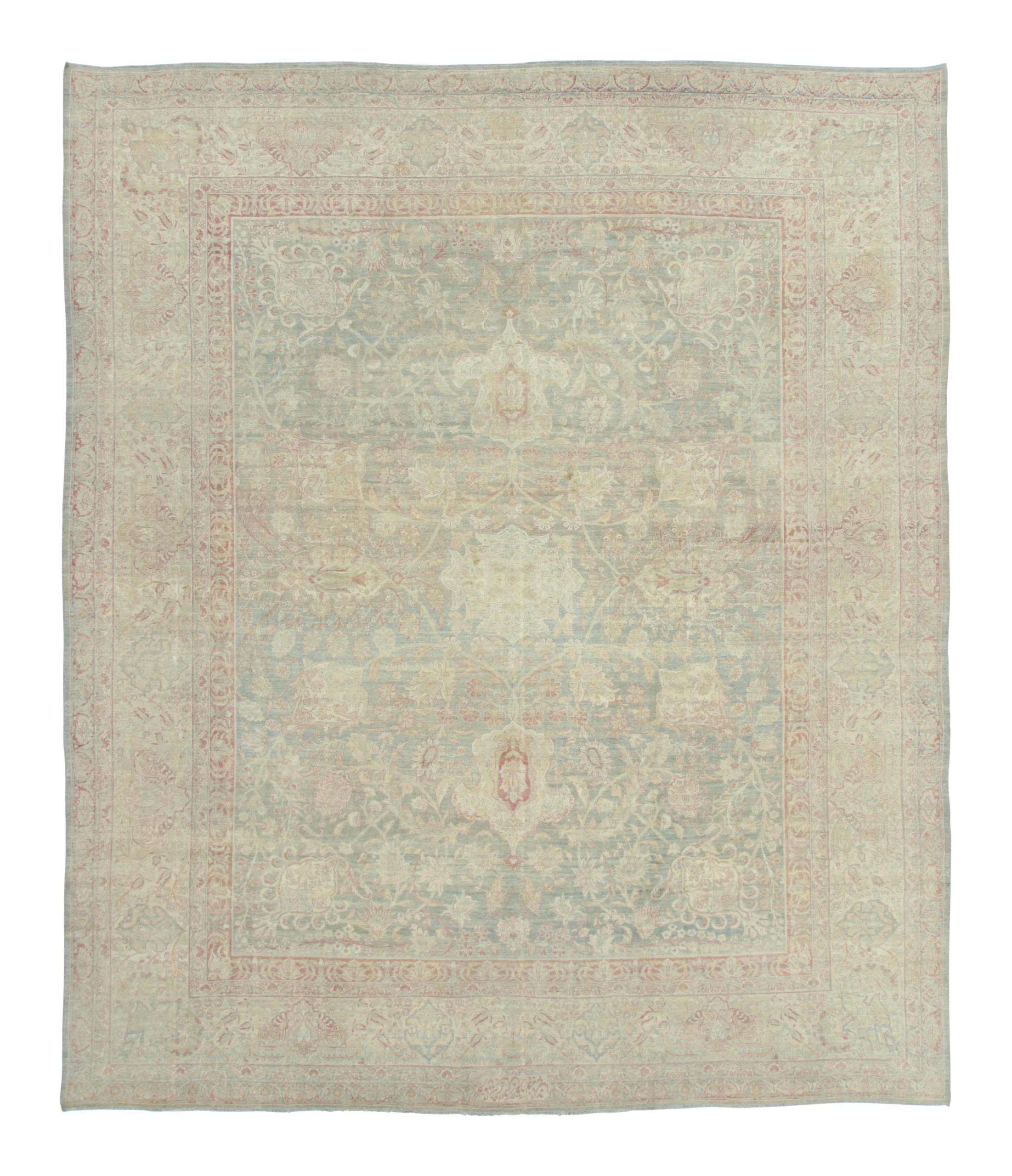 Oversized Antique Persian Kerman Rug