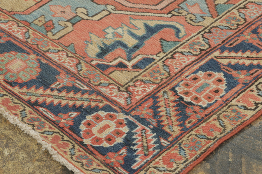 Antique Persian Heriz Rug