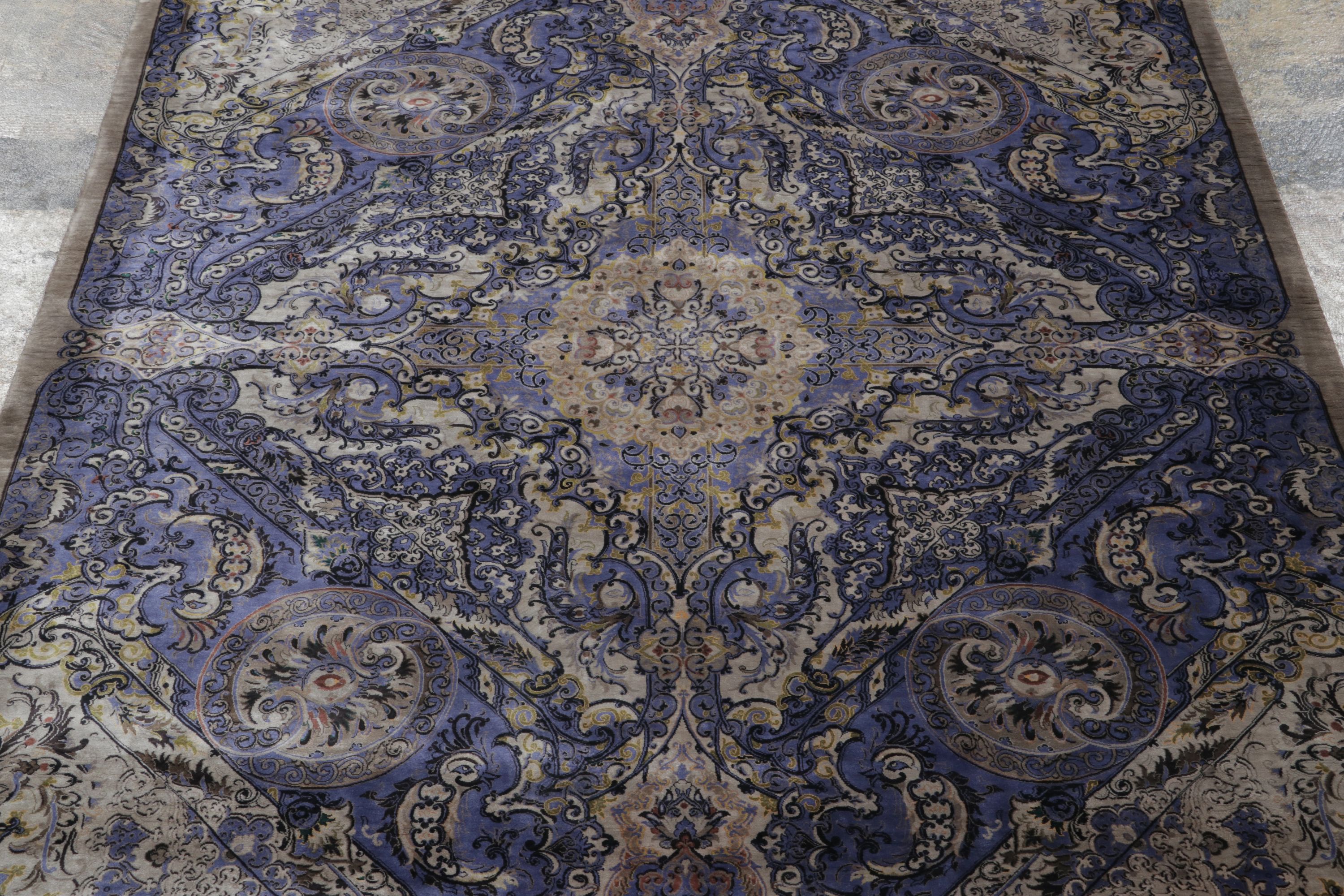 Modern Floral Medallion Rug