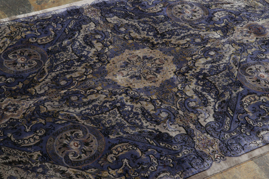 Modern Floral Medallion Rug