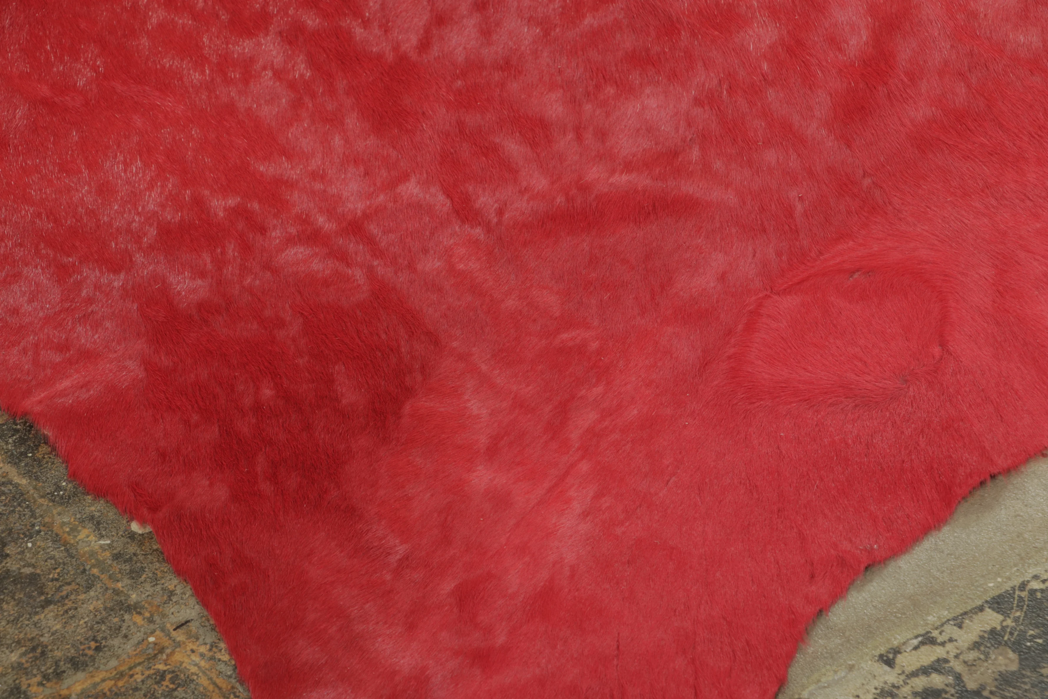 Contemporary Cowhide Solid Rug