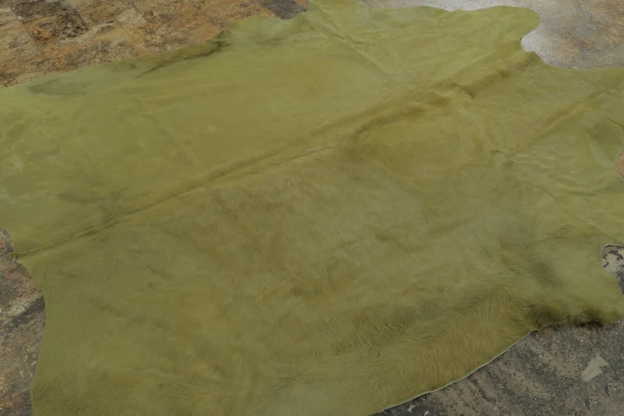 Contemporary Cowhide Solid Rug