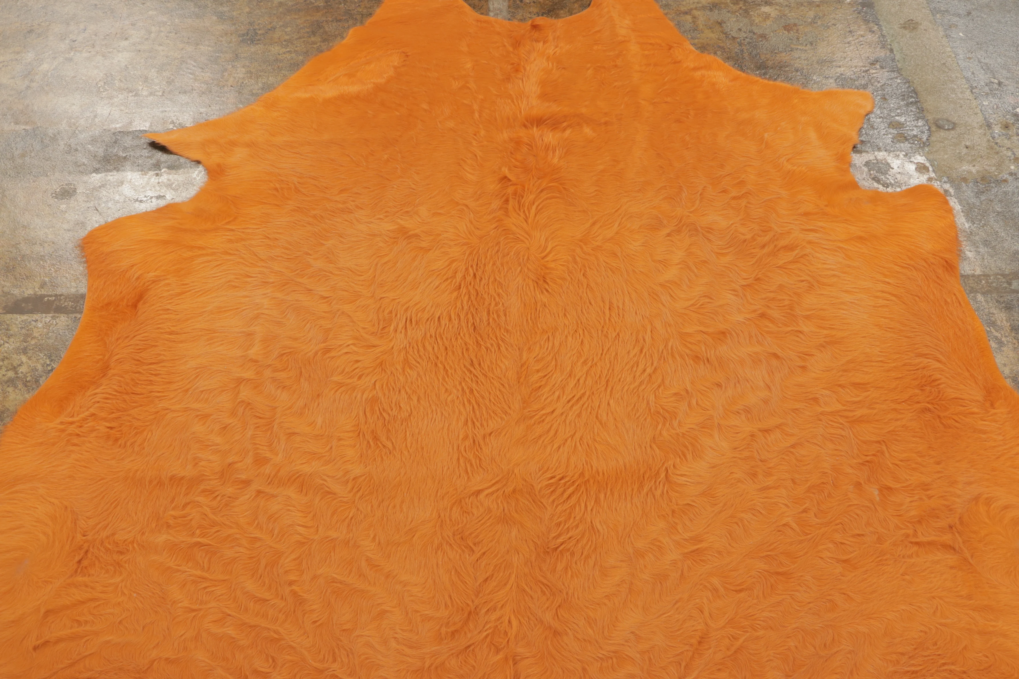 Contemporary Cowhide Solid Rug