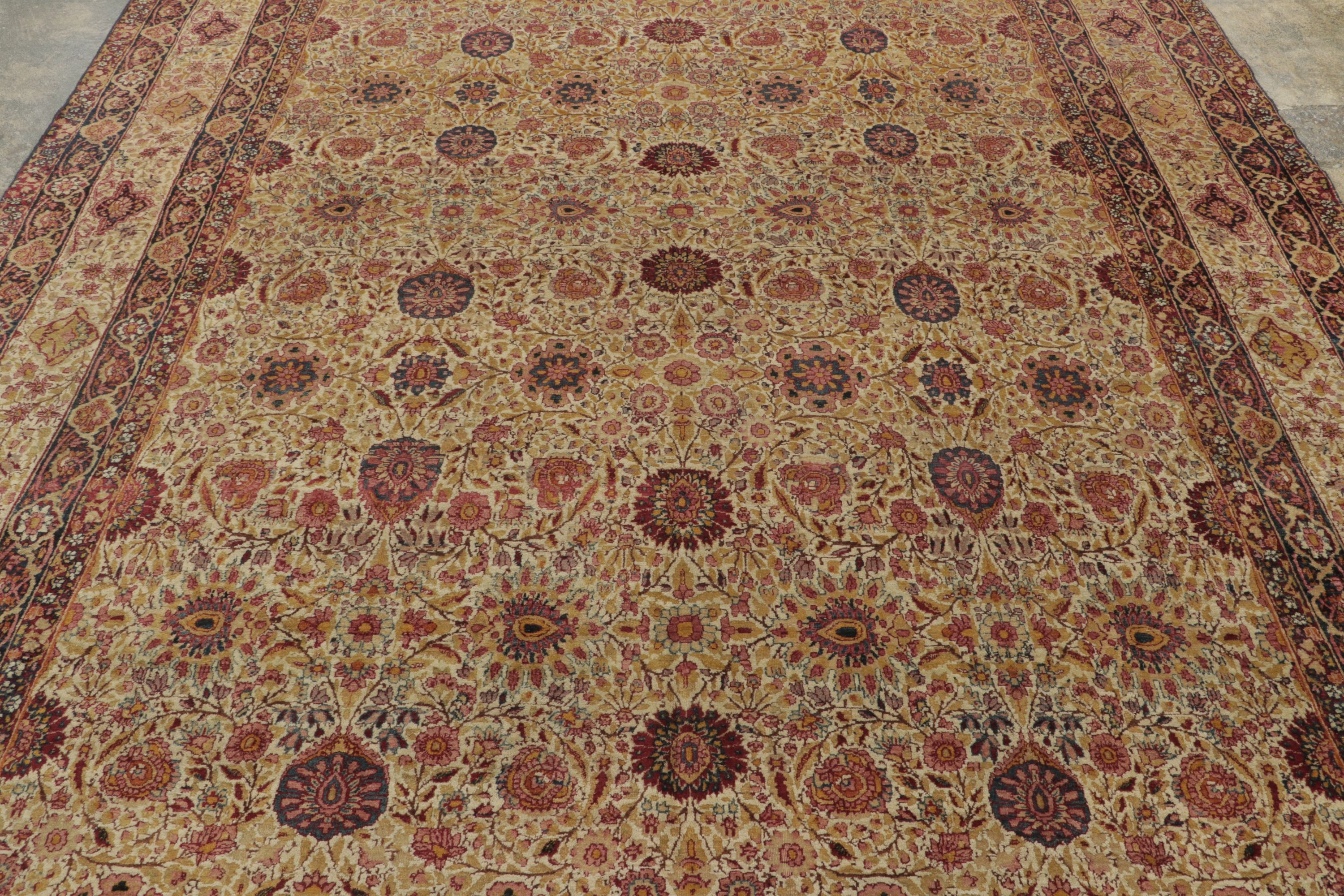 Antique Persian Kashan Rug