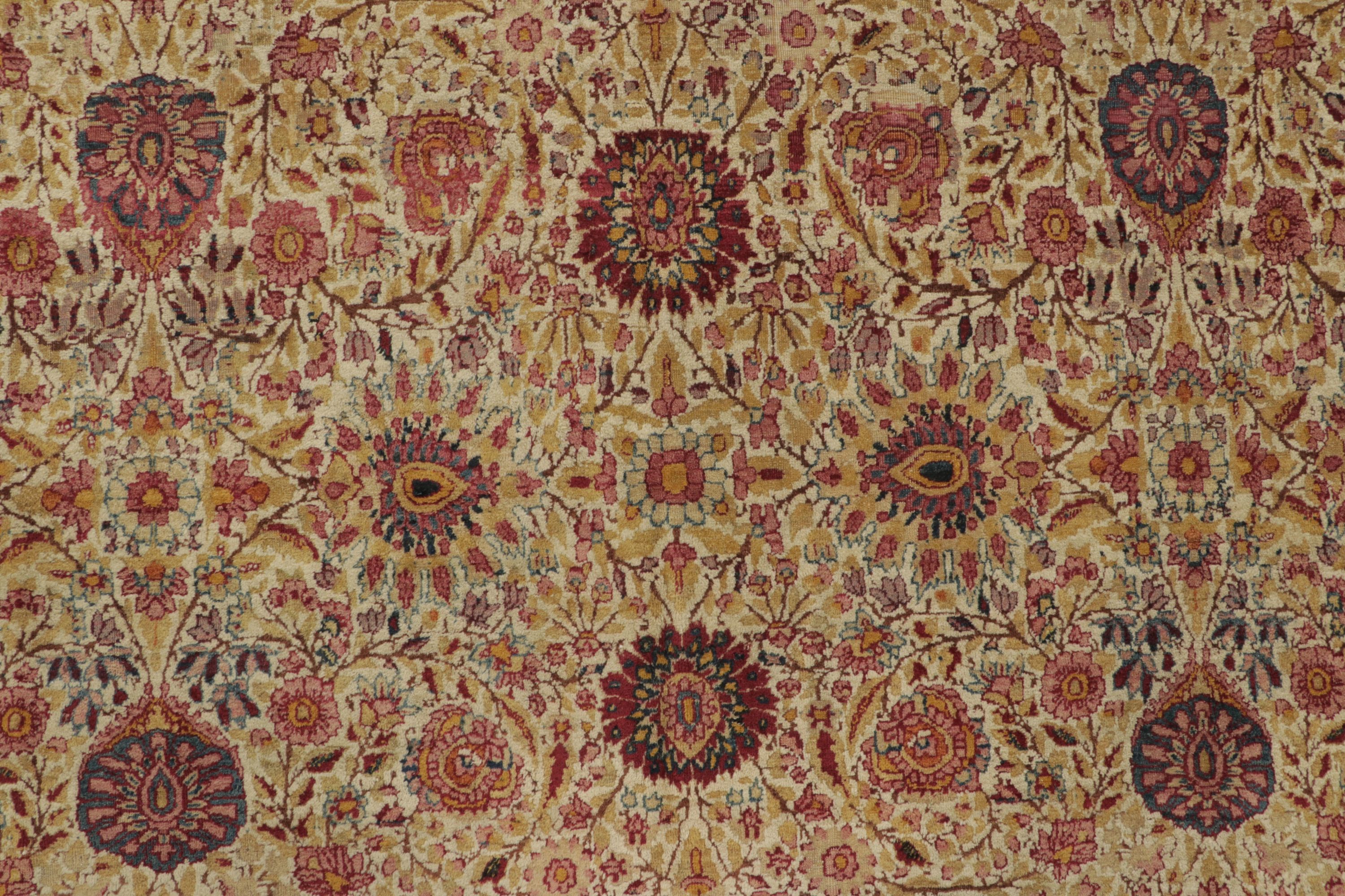 Antique Persian Kashan Rug