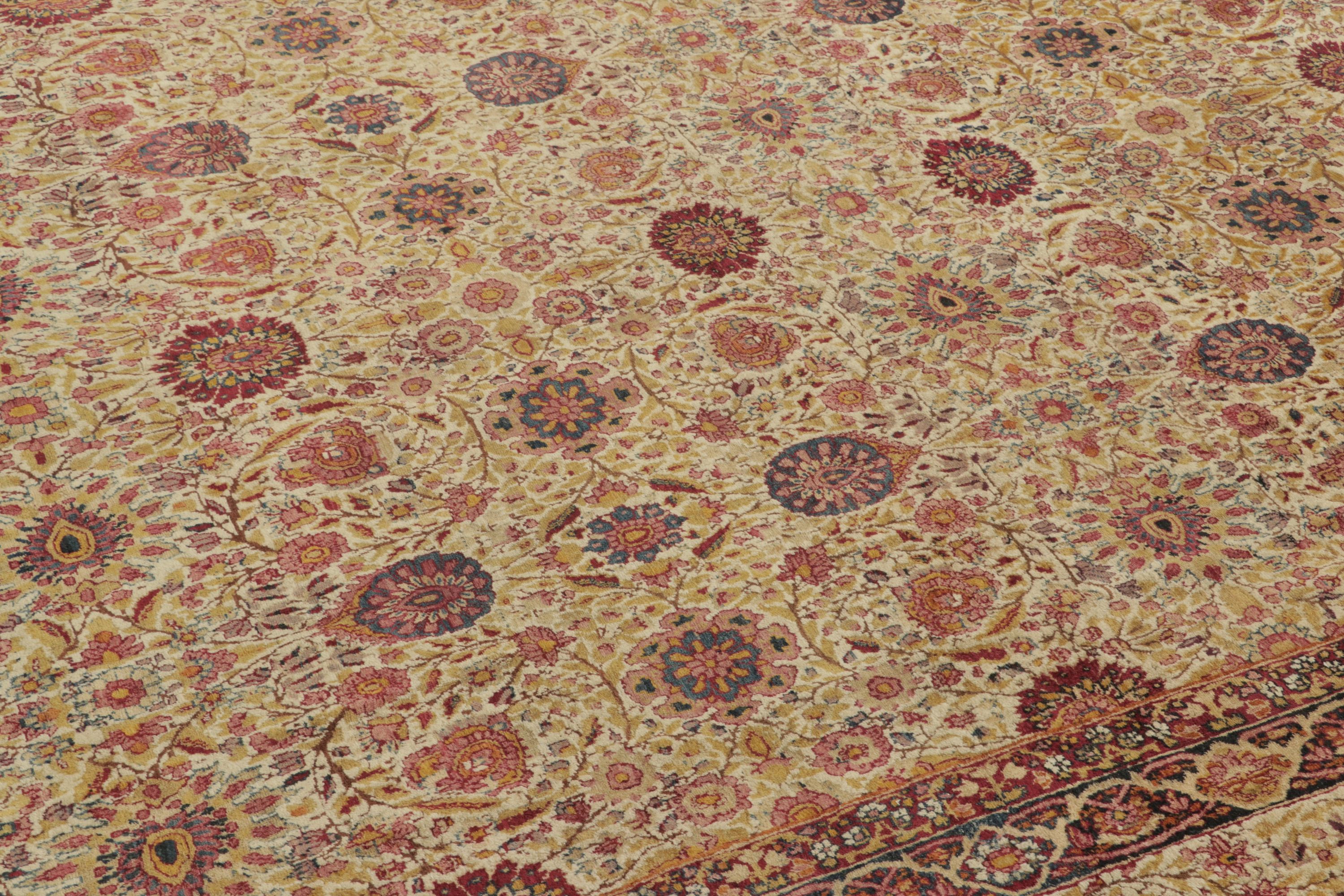Antique Persian Kashan Rug