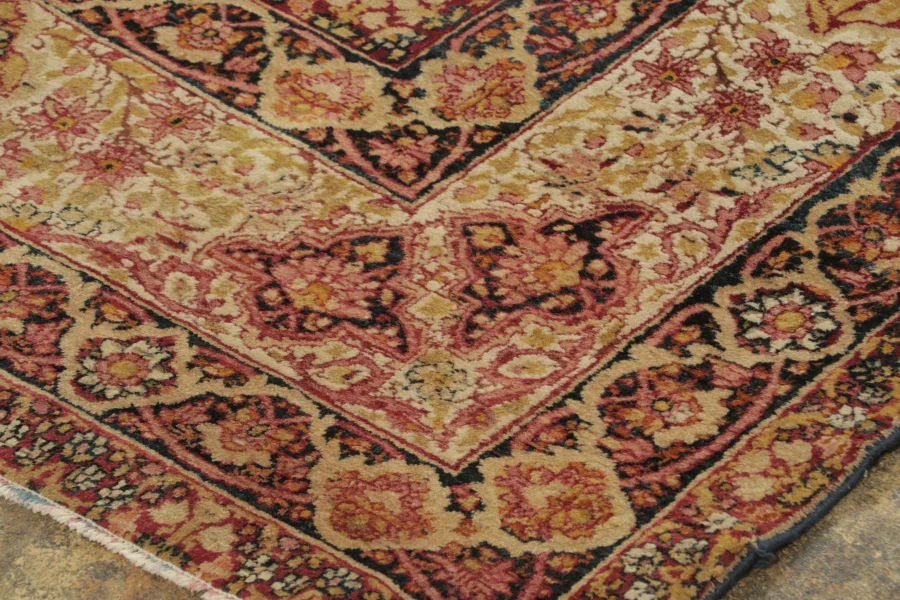 Antique Persian Kashan Rug