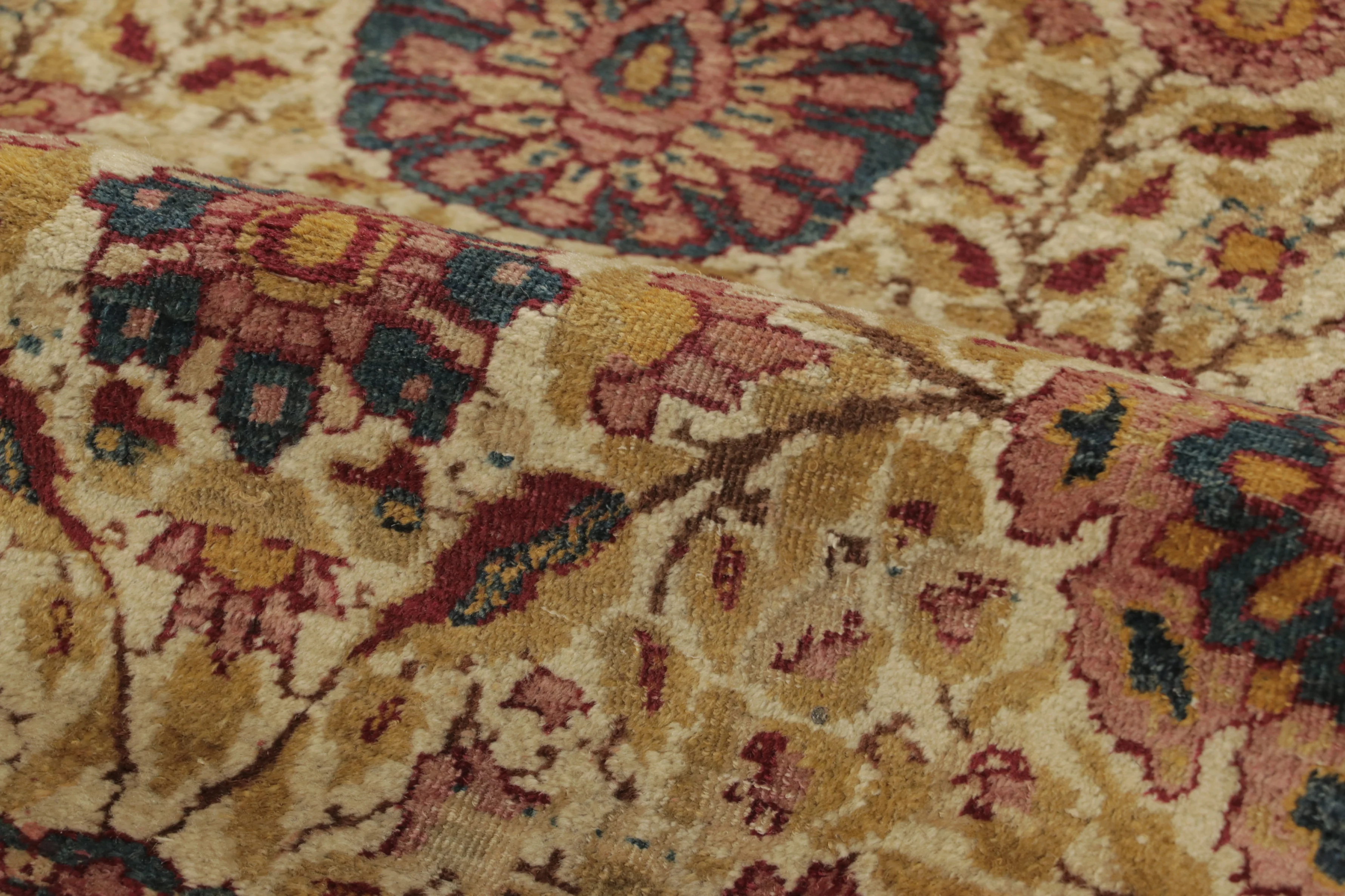 Antique Persian Kashan Rug