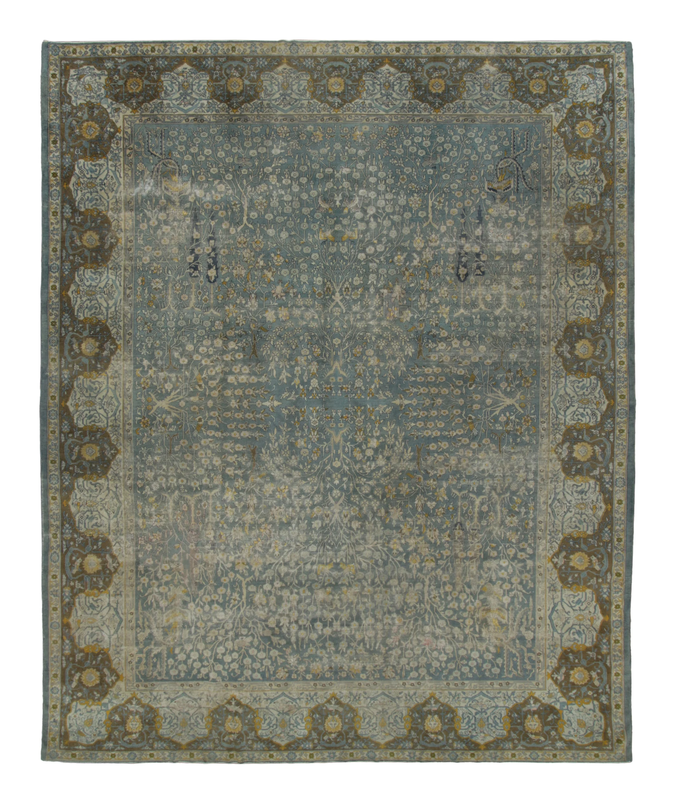 Oversized Antique Indo-Persian Rug