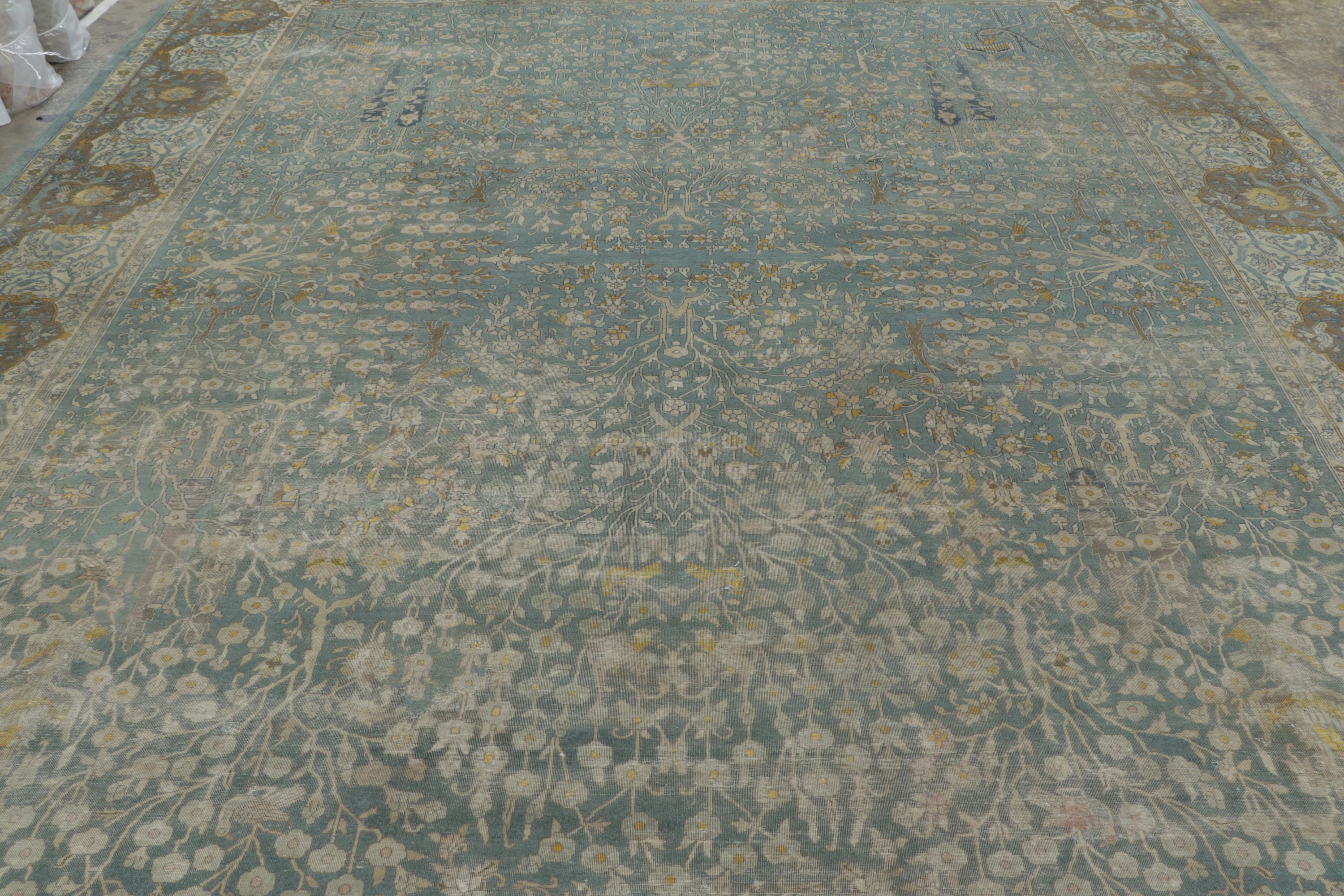 Oversized Antique Indo-Persian Rug