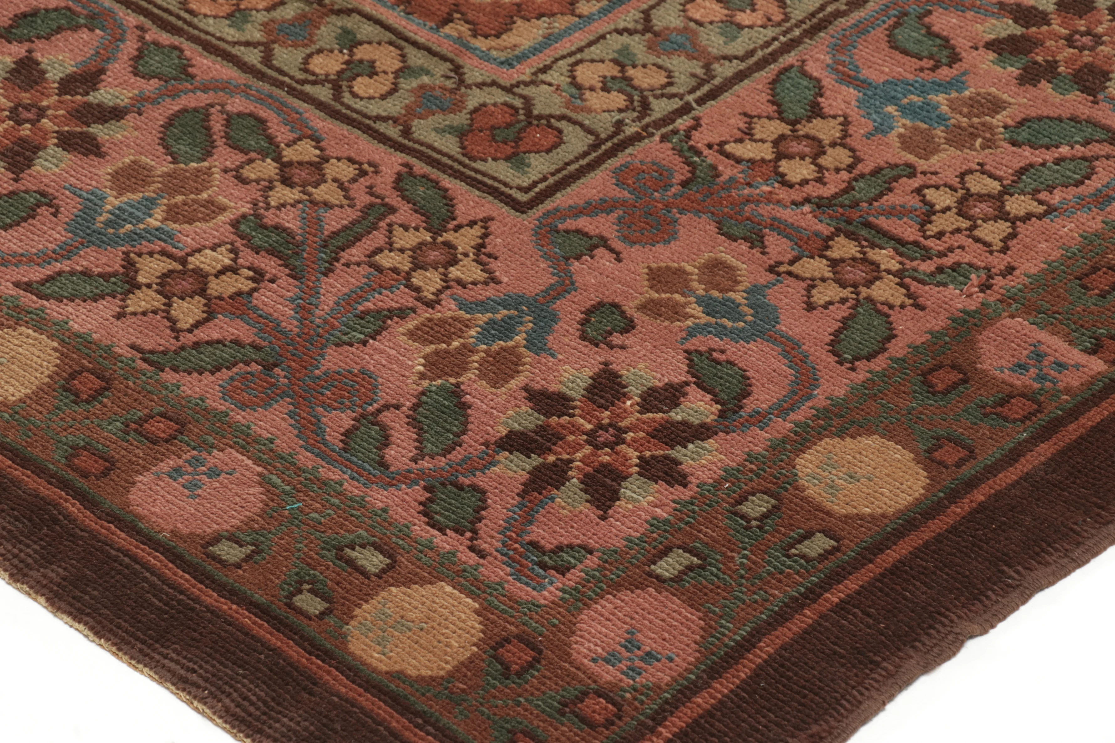 Oversized Antique English Needlepoint Rug