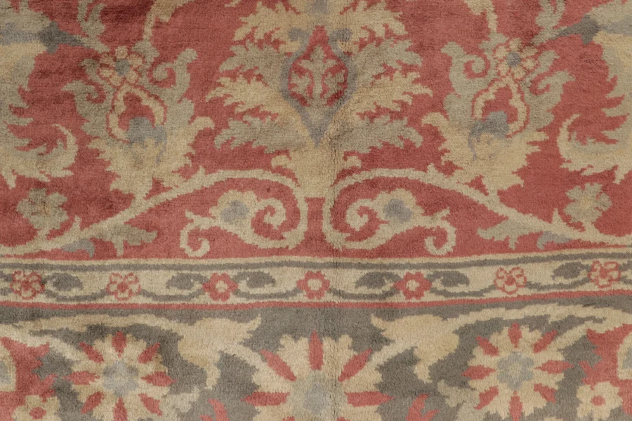 Oversized Antique Spanish Floral Rug