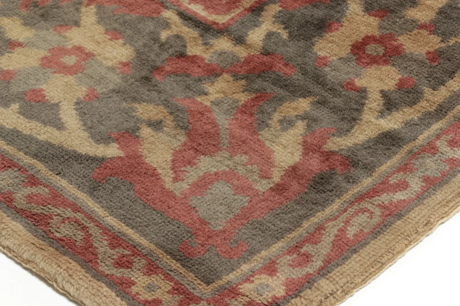 Oversized Antique Spanish Floral Rug