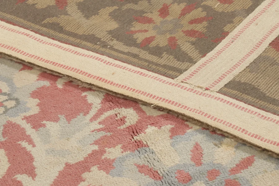Oversized Antique Spanish Floral Rug