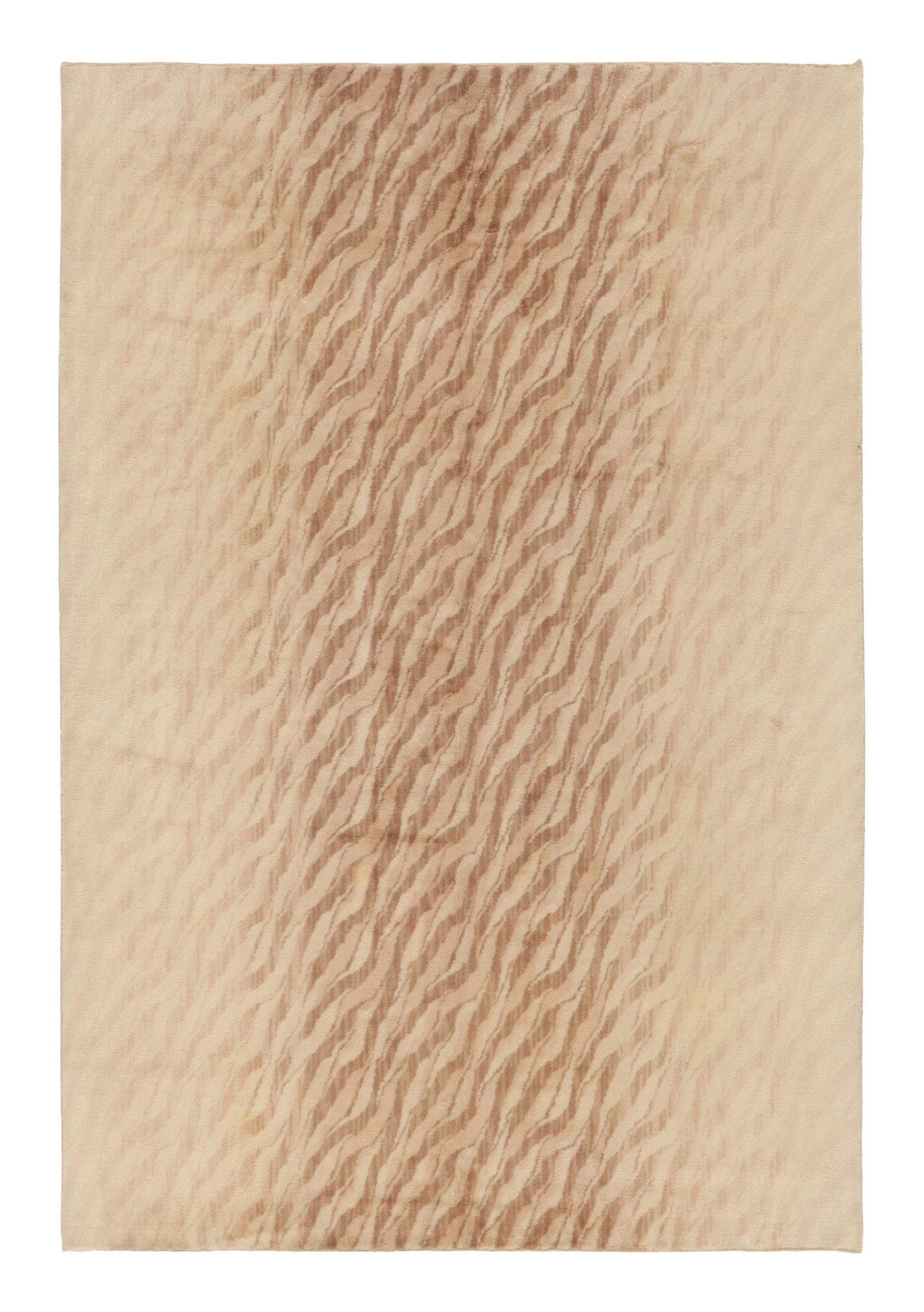 Antique Savonnerie Striped Rug