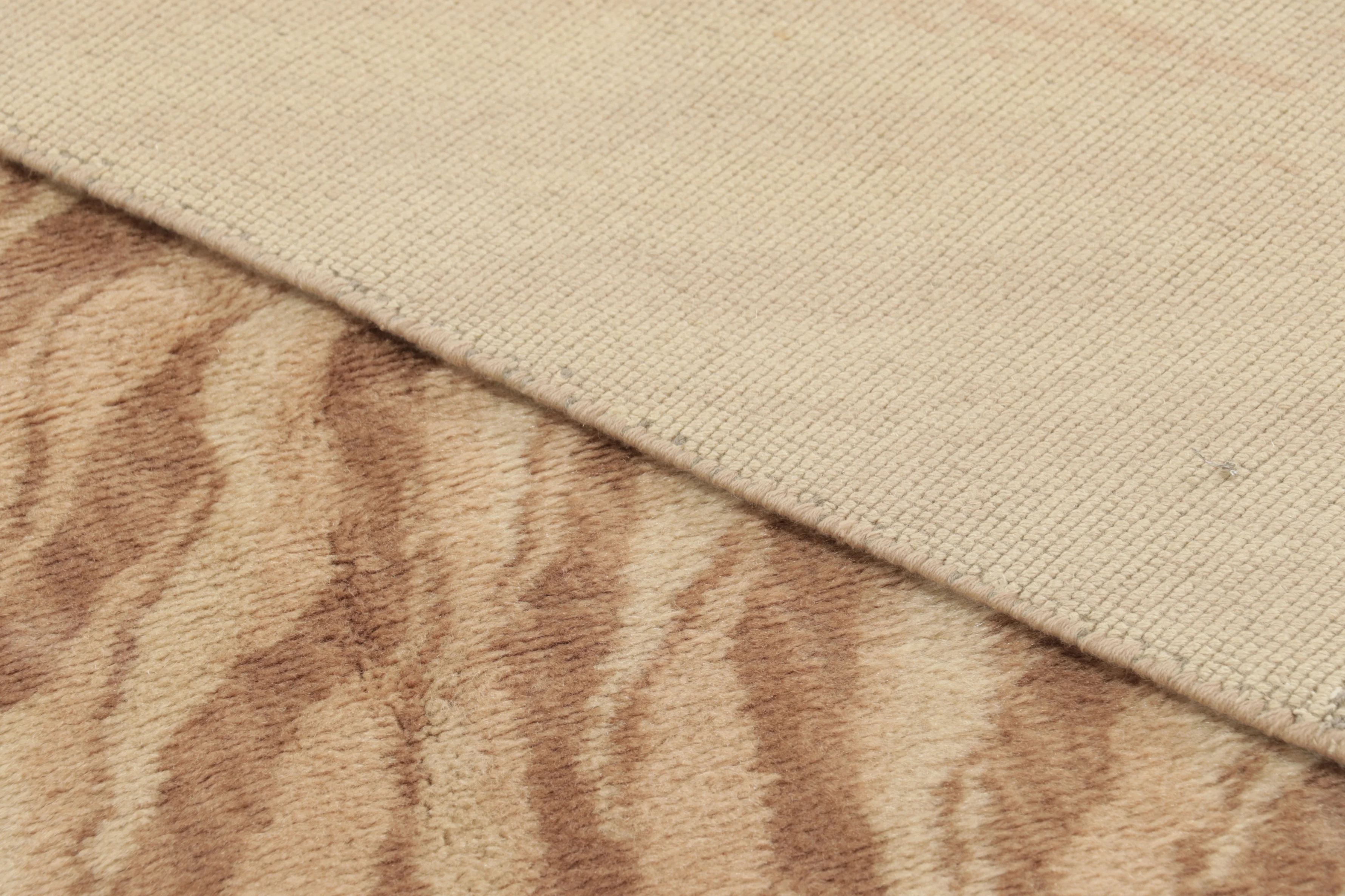 Antique Savonnerie Striped Rug