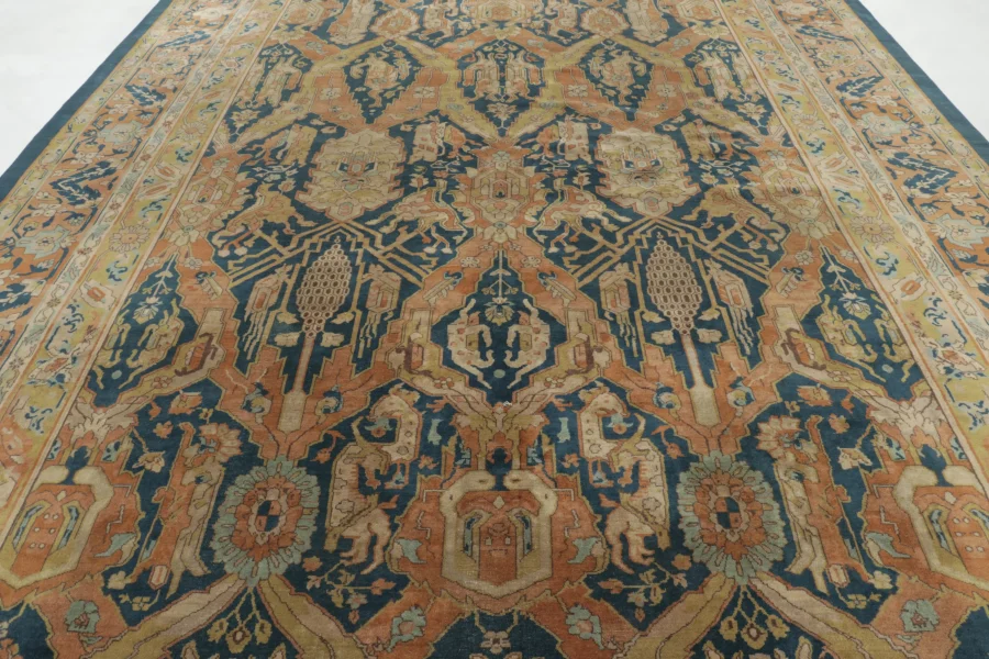 Oversized Antique Agra Rug