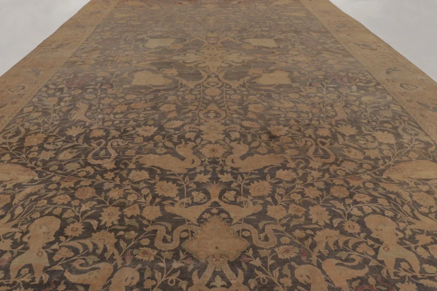 Oversized Antique Persian Tabriz Rug