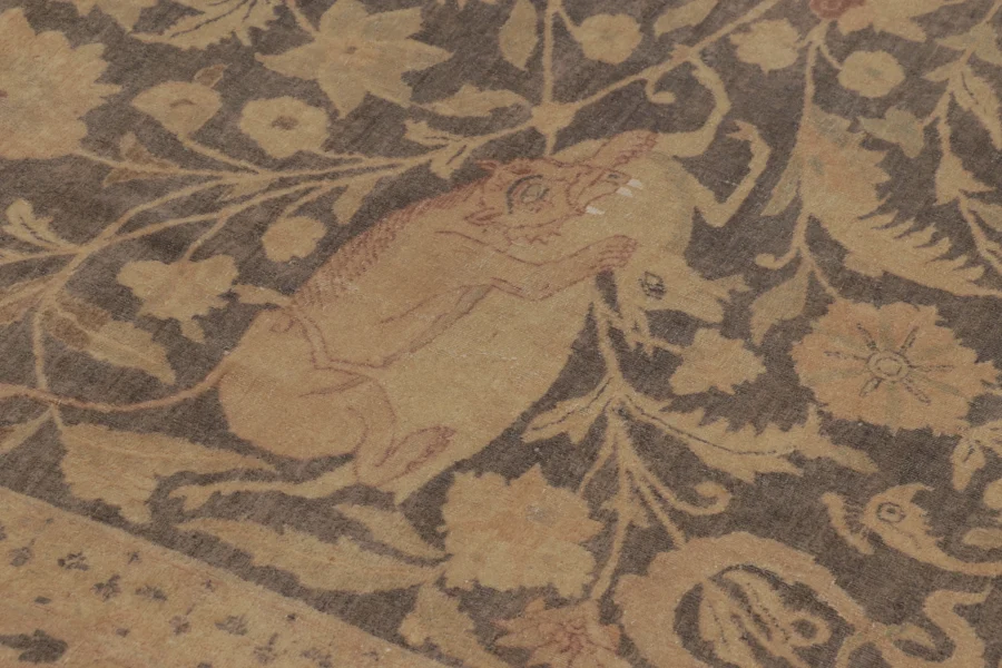 Oversized Antique Persian Tabriz Rug