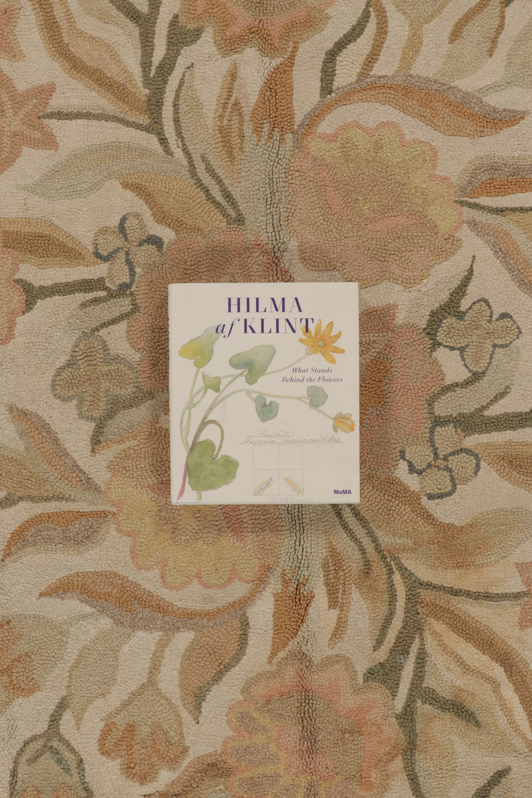 Antique Hooked Floral Rug