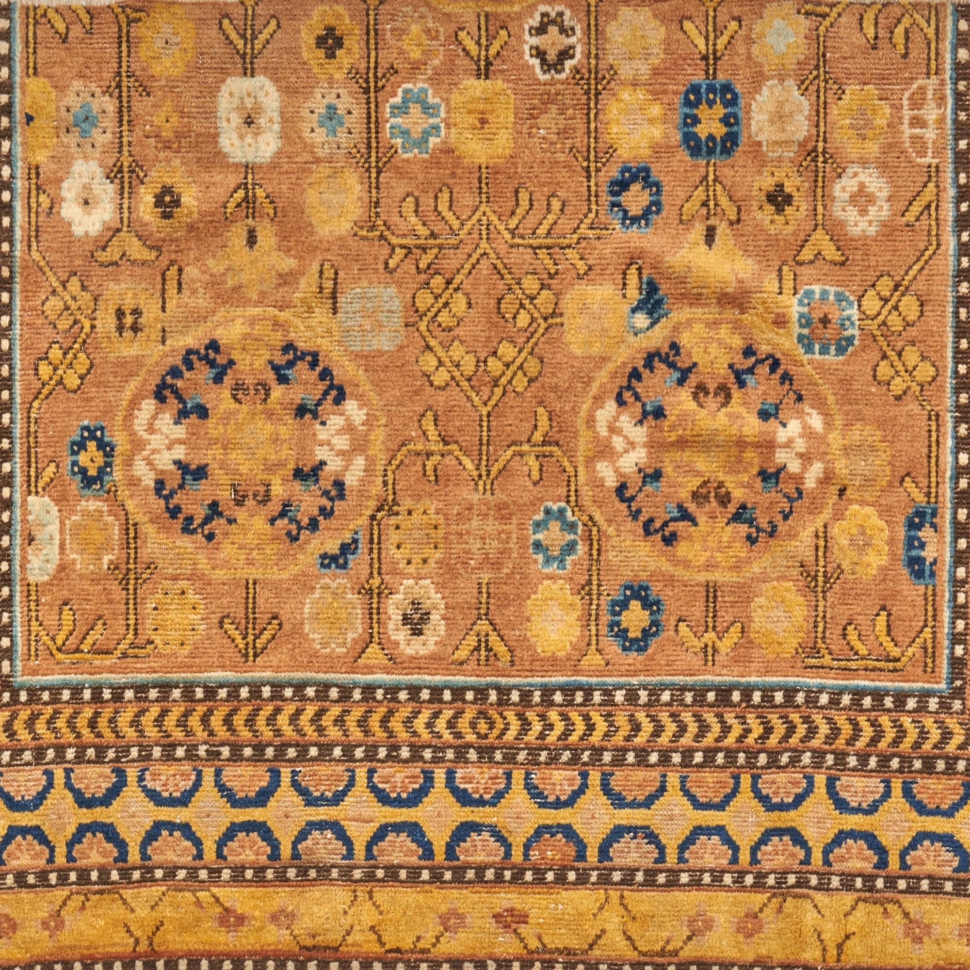Antique Chinese Gansu Rug Fragment
