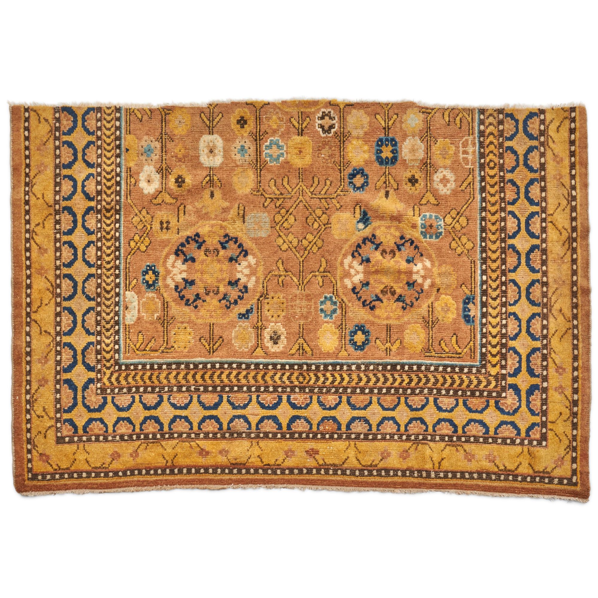 Antique Chinese Gansu Rug Fragment