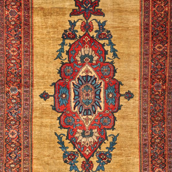 Antique Persian Farahan Rug