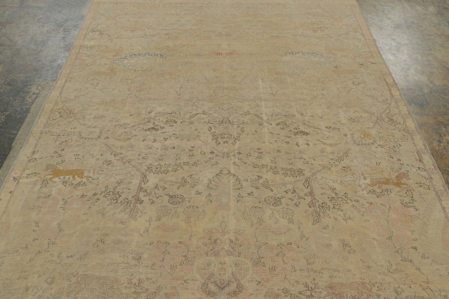 Antique Turkish Distressed Rug