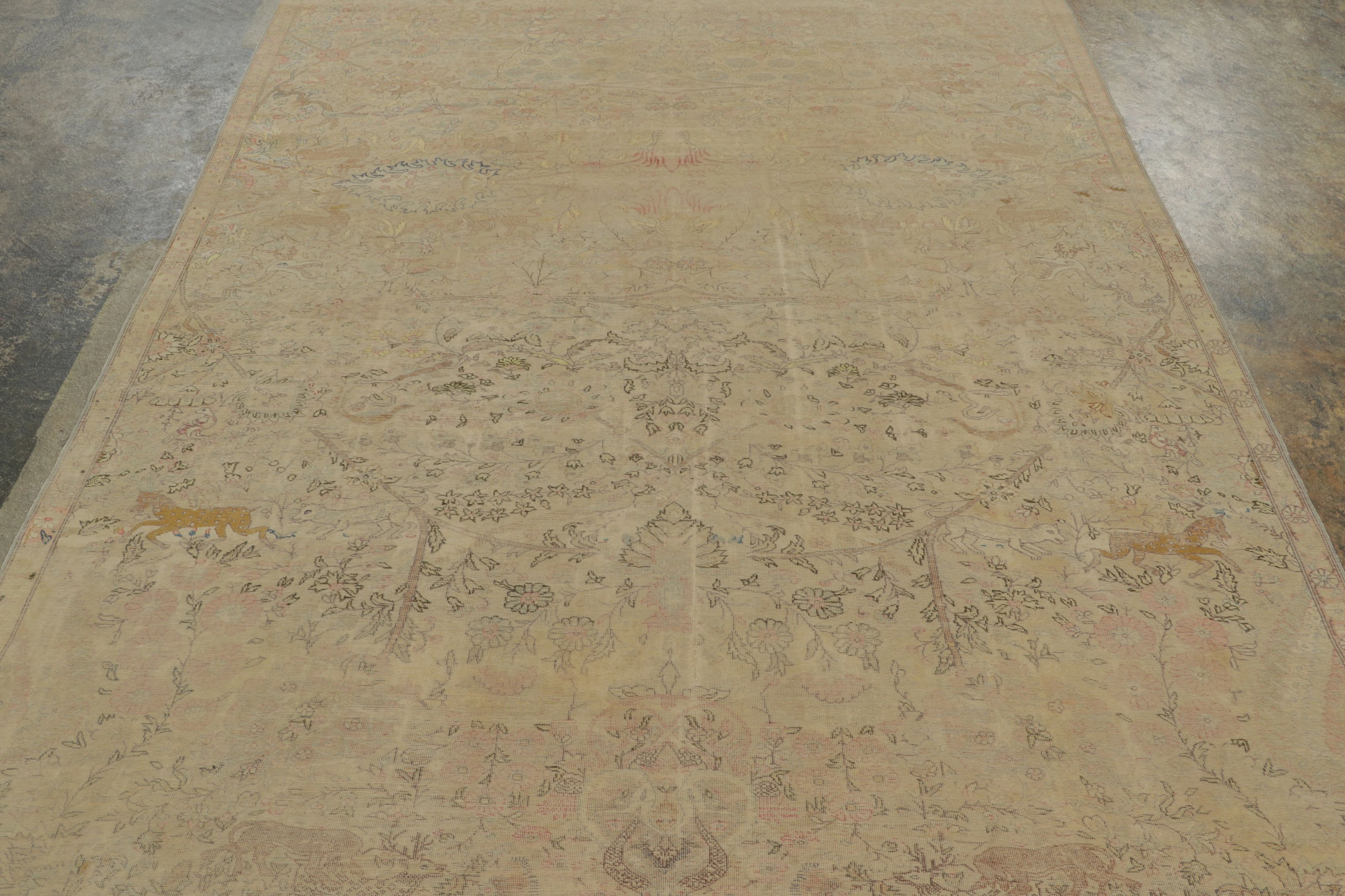 Antique Turkish Distressed Rug