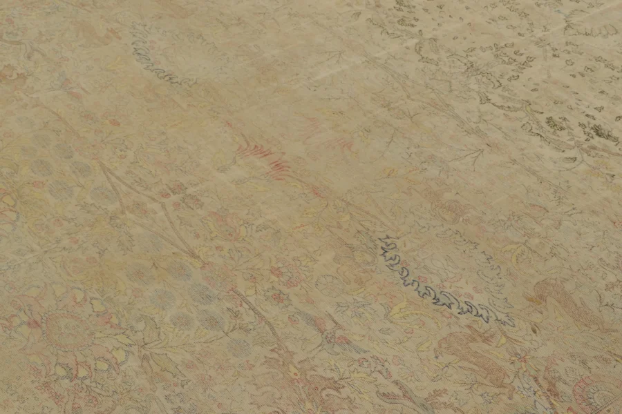 Antique Turkish Distressed Rug