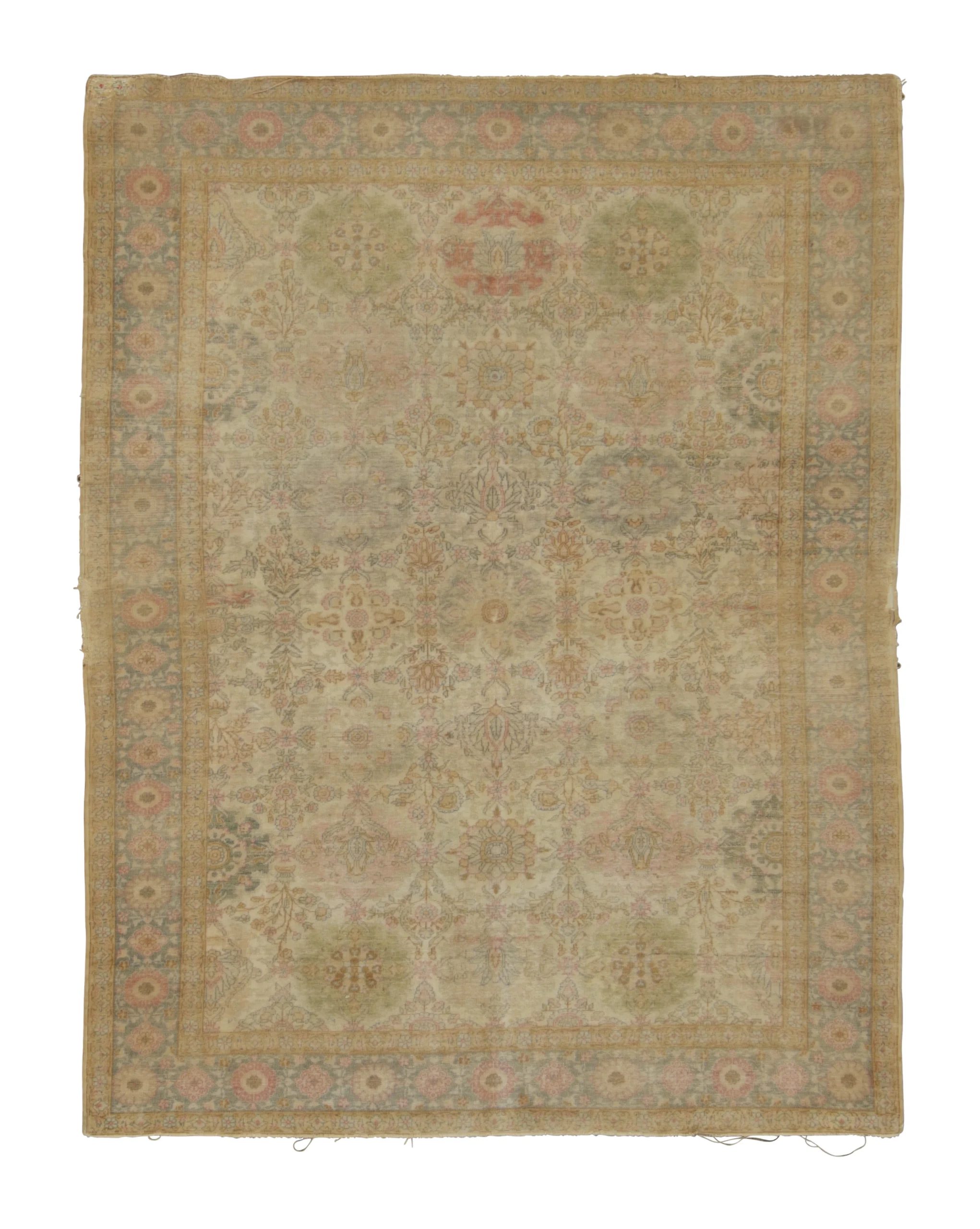 Antique Turkish Floral Rug
