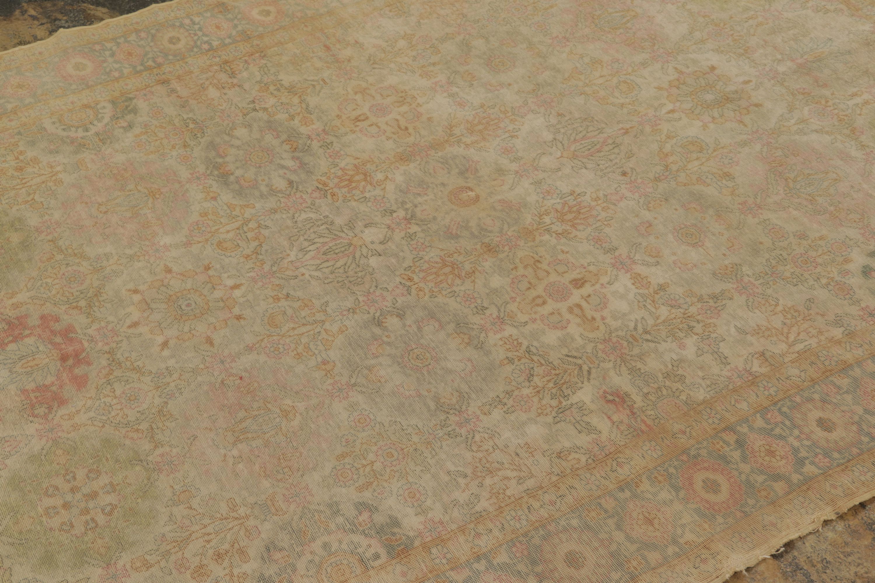 Antique Turkish Floral Rug