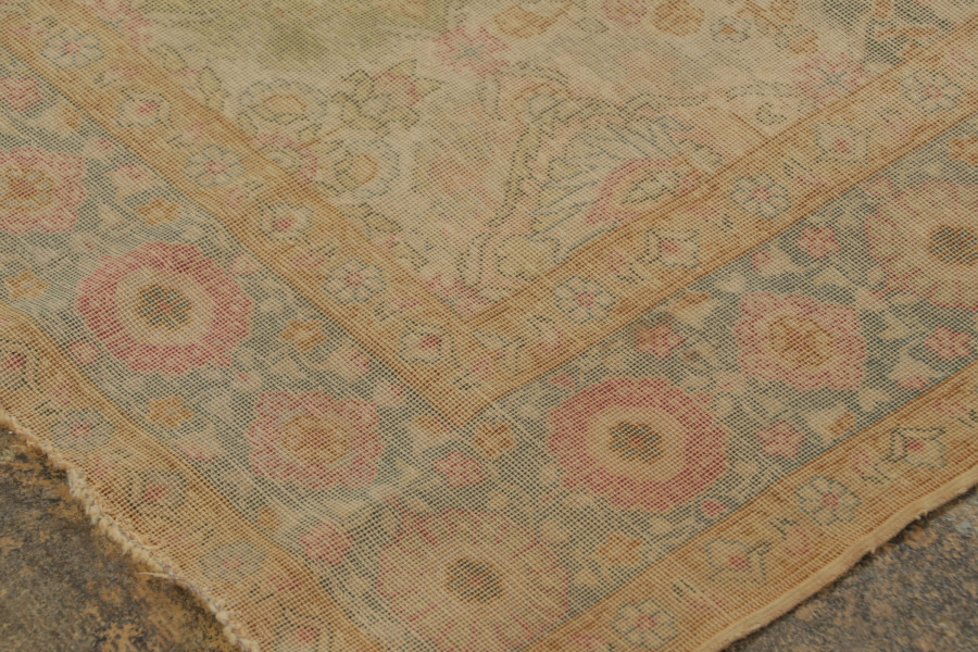 Antique Turkish Floral Rug
