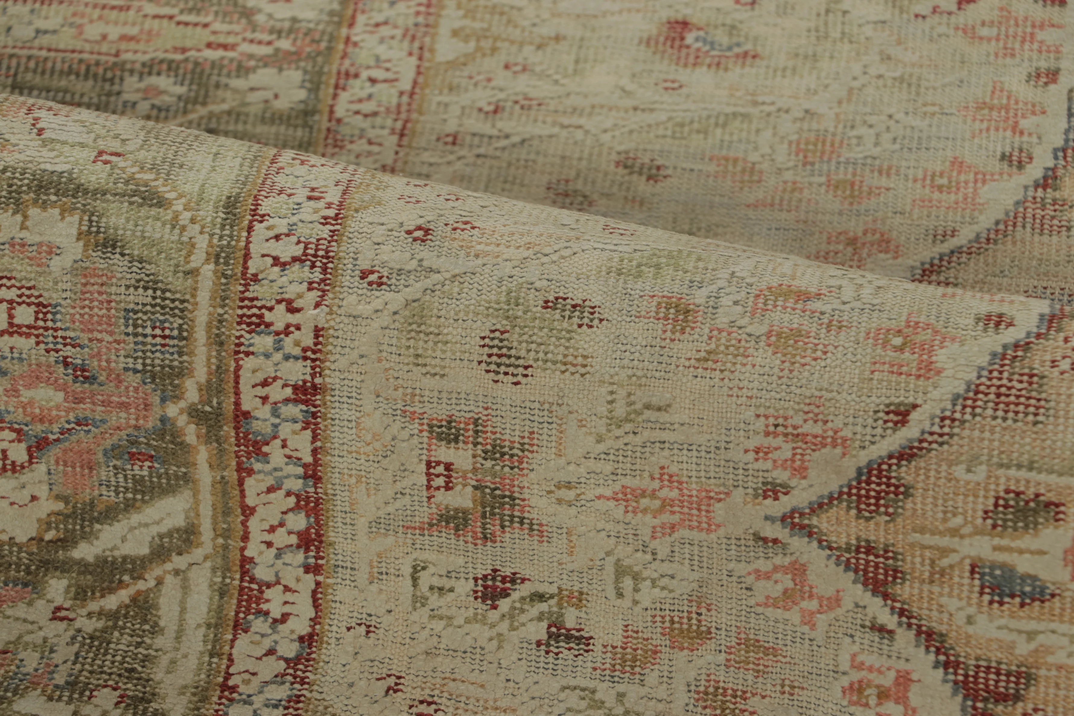 Antique Turkish Floral Medallion Rug