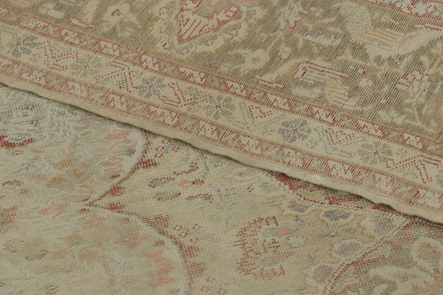 Antique Turkish Floral Medallion Rug