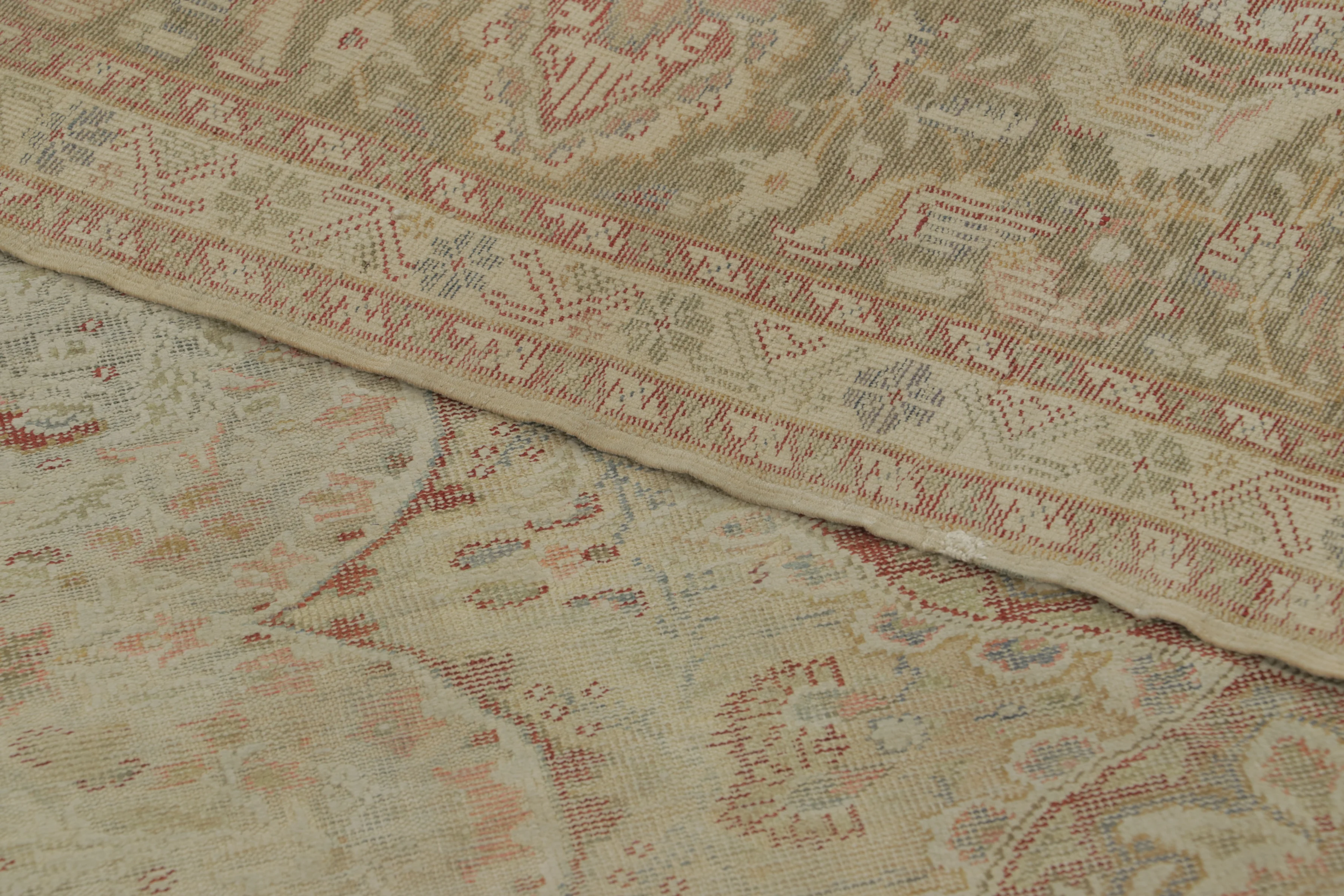 Antique Turkish Floral Medallion Rug