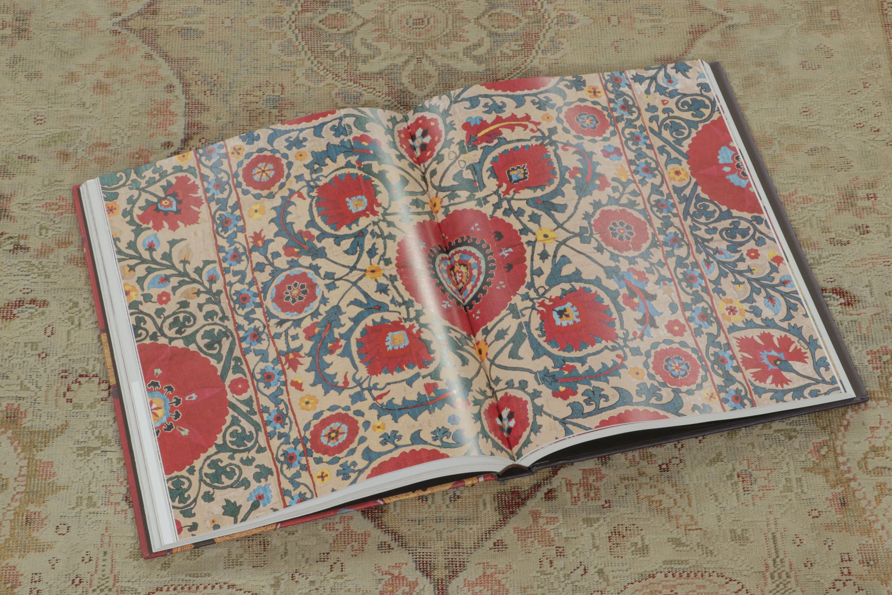 Antique Turkish Floral Medallion Rug
