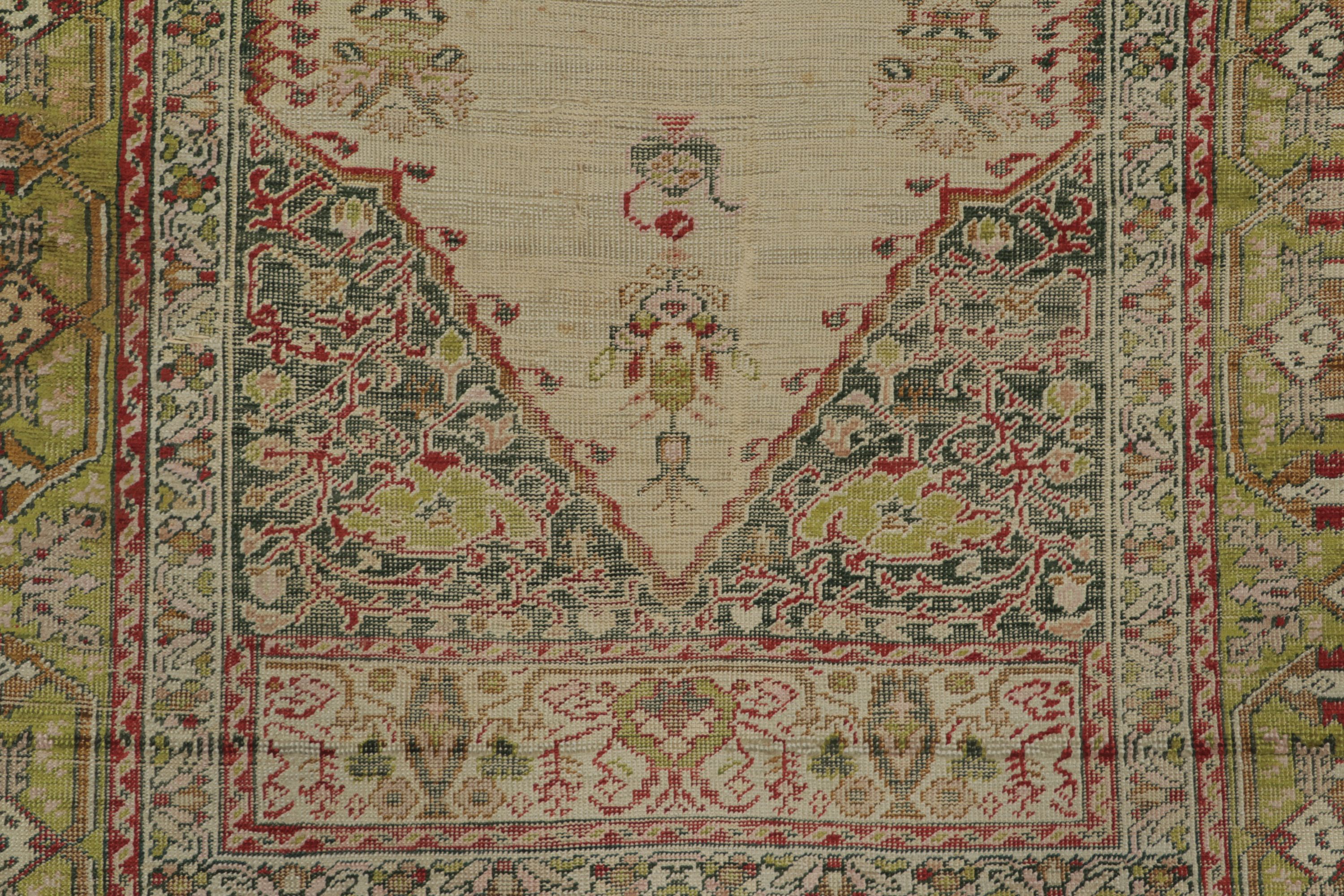 Antique Turkish Floral Rug