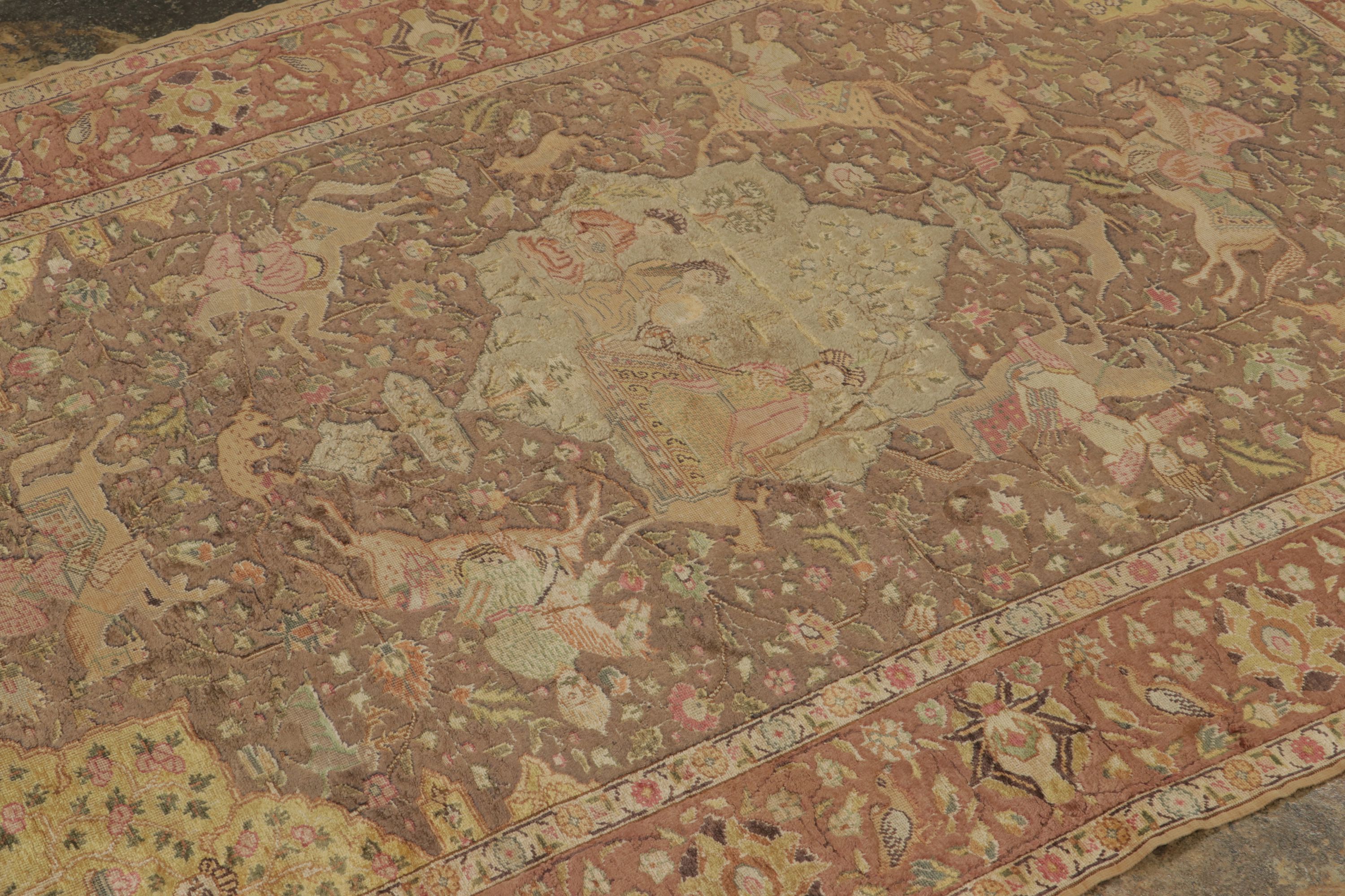 Antique Turkish Pictorial Rug