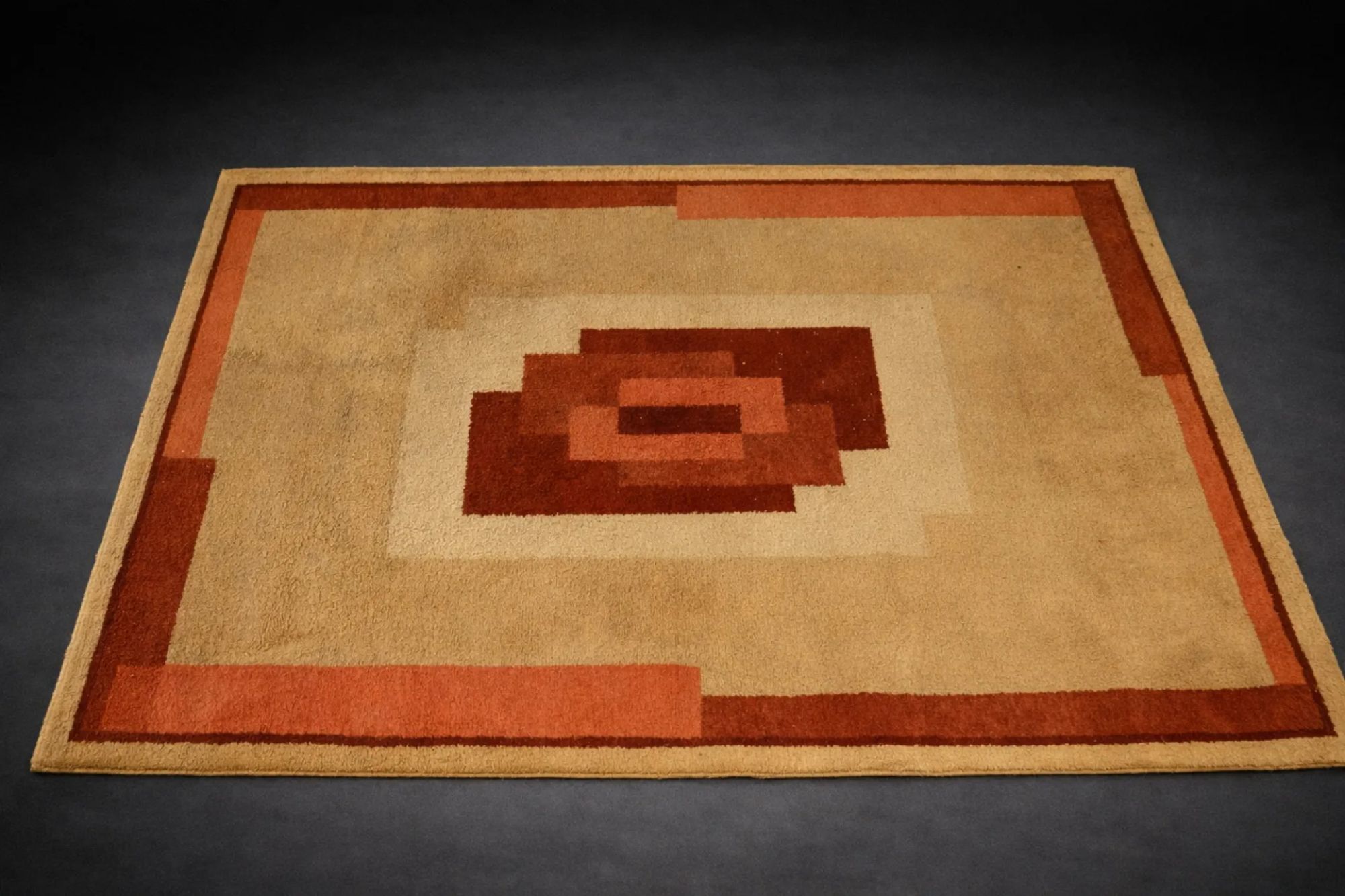 Antique French Art Deco Rug