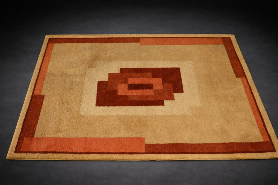 Antique French Art Deco Rug