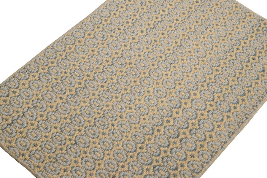 Contemporary Geometric Flatweave Rug