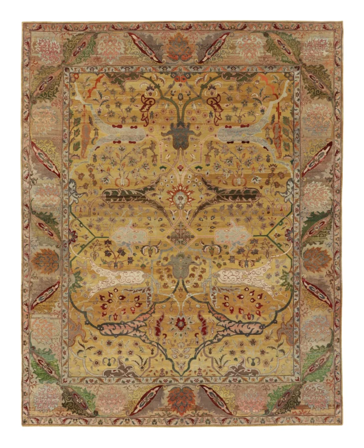 Rug & Kilim's Oversized Persian Garden Design Rug with Colorful Floral Vinery