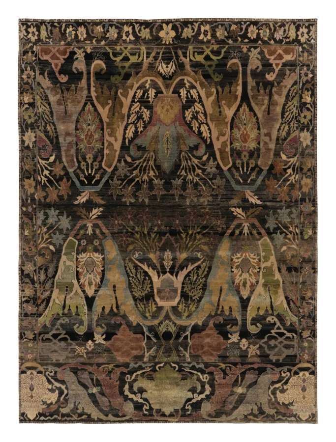 Rug & Kilim's Contemporary Bidjar Rug with Floral Arabesque Design