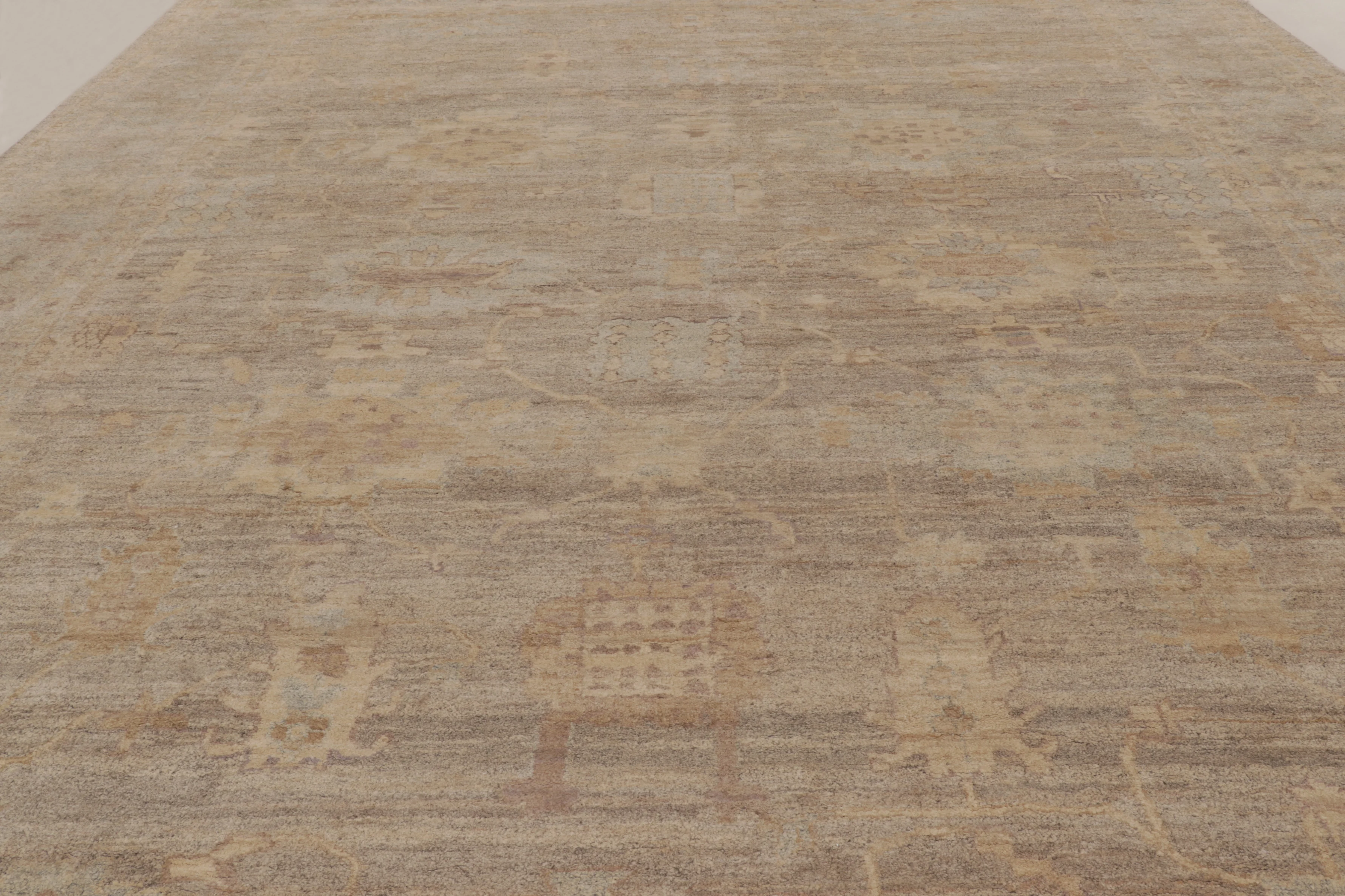 Oversized Contemporary Oushak Style Rug