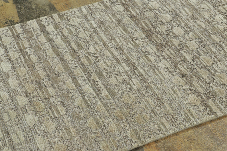 Block Print Geometric Rug