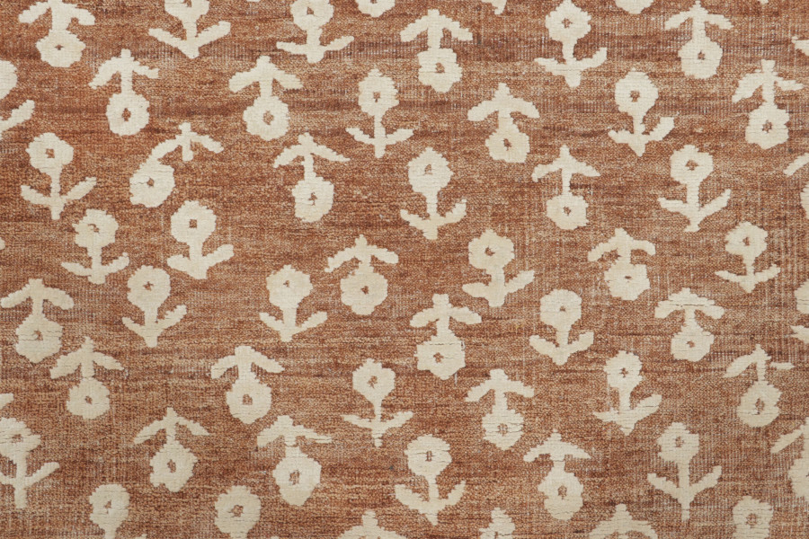 Block Print Floral Rug