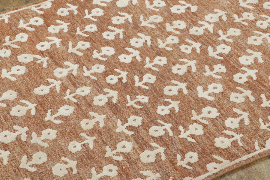 Block Print Floral Rug