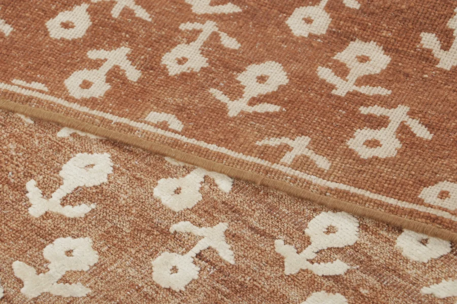 Block Print Floral Rug