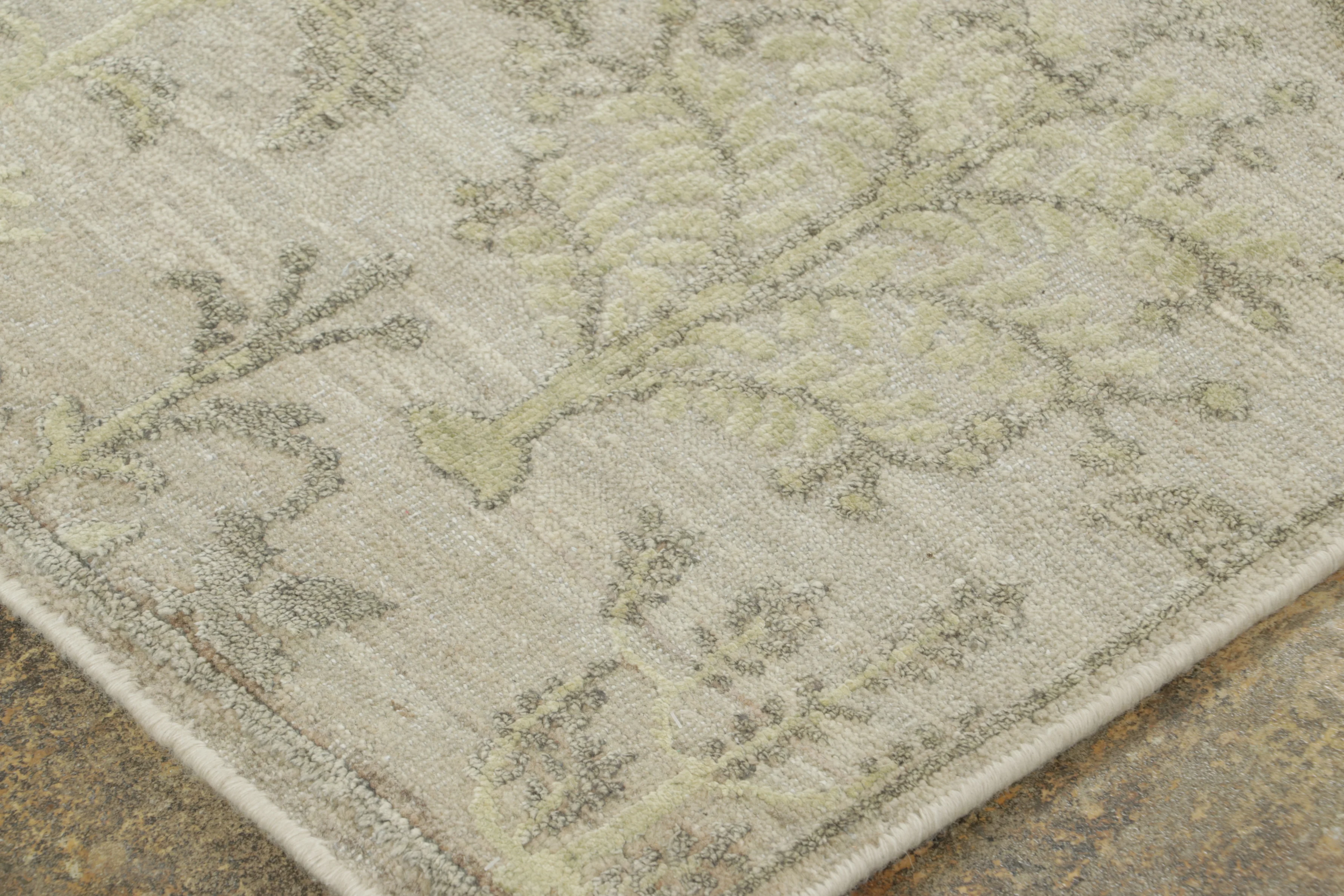 Block Print Floral Rug
